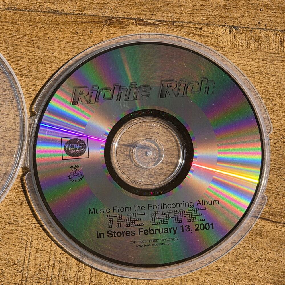 Vtg 2001 Richie Rich The Game Sampler Promo CD Rap Hip Hop